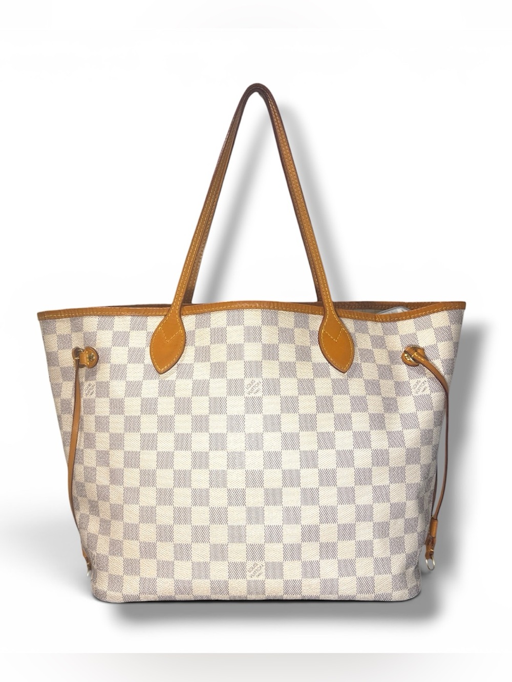 Louis Vuitton Neverfull MM Damier Azur Beige Tote Bag Spain GI0199